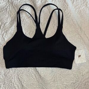 Fabletics Black Multi-Strap Sports Bra